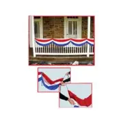 Beistle - 50948 - RWB Fabric Bunting - Pack of 6