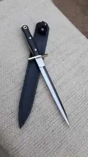 Handmade D2 Tool Steel Dagger Knife Micarta Handle Outdoor Survival Bowie Knife