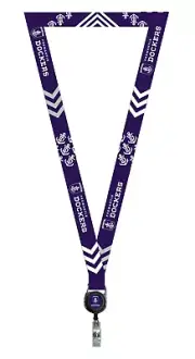 Fremantle Dockers Official AFL Lanyard, Detachable Keyring Retract ID (tracking)