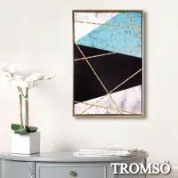 在飛比找momo購物網優惠-【TROMSO】北歐時代風尚有框畫-碧藍百匯WA171(無框