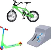 ERINGOGO 1 Set Mini Finger Bike Model Scooter and Finger Sports for Desk Games and Entertainment and Construction