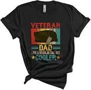 [Generic] Vintage Retro Veteran Dad Definition Cooler, Proud Father's Day Dad Family, Veteran Family Unisex T-Shirt