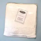 Brentwood Originals "Natural" Chenille Throw Blanket W/Fringe 40 X 58 NEW