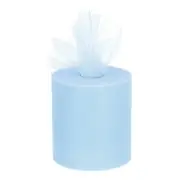200 Yards Tulle Ribbon Rolls Netting Fabric Spools 6 Inch Turquoise Blue