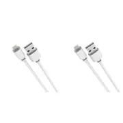 2x Laser MFI 8-Pin Charging Cable Connector 0.5m For Apple iPhone 14 Pro Max WHT