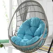 Outdoor Hanging Egg Chair Swing Cushion Waterproof Hammock Chair Replacement Sky Blue Indoor Outdoor