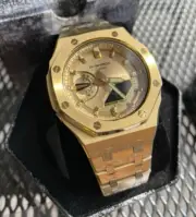 New Casio G-Shock Gold Color GA2100 All Yellow Gold custom modification