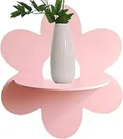 Flower Floating Shelf - Daisy Wall Shelf, Cute Small Floating Shelves | Daisy Flower Plant Wall, Floating Shelves for Bedroom, Kids Room, Girls Room, Wood Cute for Display