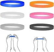 6 Pieces Hallux Valgus Training Bands Silicone, Bunion Corrector Big Toe Straightener Training,Toe Separator Exercise Reduces Pain AND Pressure On Bunions(6 ColorS)