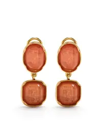 在飛比找Farfetch優惠-Cabochon clip-on earrings