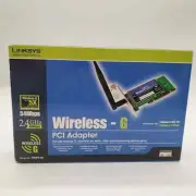 Linksys WMP54G Wireless-G PCI Adapter WMP54GS New Sealed