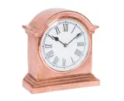 SSH COLLECTION Hutt Large Table Clock with Round White Face - Copper