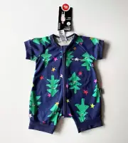 BNWT Bonds Wondersuit Zippy Romper Christmas Xmas Size 0000 (Newborn)