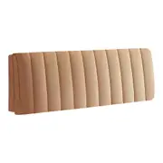 Anyhouz Headboard Cover Khaki Short Plush Super Soft Smooth Quilted Velvet Bed Back Dust Protector Cover 200x70cm