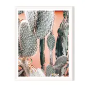 Arid Framed Printed Wall Art - White