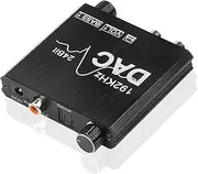 Labymos DAC Converter 192KHz Digital to Analog o Converter with Bass and Adjustment Digital SPDIF/Optical/Toslink/Coaxial to Analog Stereo L/R RCA and 3.5mm Jack Converter for DVD Home
