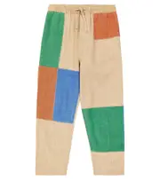 [Stella McCartney Kids] Stella McCartney Kids Patchwork cotton jersey sweatpants Y 6 multicoloured