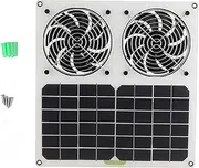 Solar Panel Powered Fan Efficient Dual 12inch 100W Solar Exhaust Fan for Chicken House Greenhouse