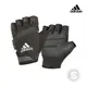 Adidas 防滑短指手套(格調灰)-S