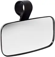 Coolboyer 1PCS UTV 1.5 1.75 2 Clamp Side Center Wide RearView Mirror Road Large Adjustable for Can-Am Commander 1000 For Polaris, black