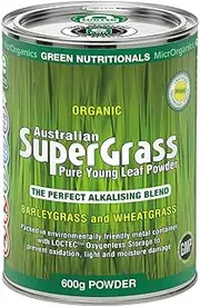Green Nutritionals Australian 100% Organic Supergrass 600g powder - Vegan