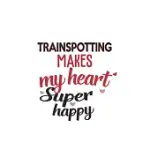 TRAINSPOTTING MAKES MY HEART SUPER HAPPY TRAINSPOTTING LOVERS TRAINSPOTTING OBSESSED NOTEBOOK A BEAUTIFUL: LINED NOTEBOOK / JOURNAL GIFT,, 120 PAGES,