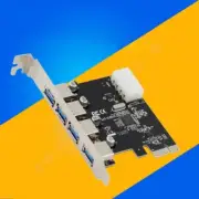 NEW PCI-E Express to 4 Port USB 3.0 Expansion Card Adapter 1 to 4 PCIE Splitters