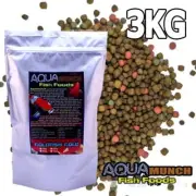 FKC Aqua Goldfish Gold Aquarium Pond Koi Fish Food 3-5mm Pellet 3kg Floating