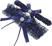 [CHILDWEET] Bridal Garter Wedding Set - White Lace Garter Belt, Bride Decoration, Women's Leg Elasticity Outfits