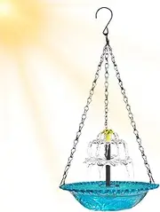Bird Bath Bowl Solar Fountain, Solar Bird Bath Fountain | Solar Powered Fountain Pump for Garden Bird Fountain, Hummingbird Bass for Balcony, Garden, Boat
