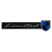 Universal Emblem Badge Decal Sticker Limited with Shield Chrome Zinc Die Cast