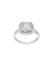 Amairah Silver 0.75 ct. tw. Lab-Grown Diamond Ring