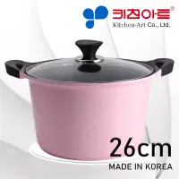 在飛比找博客來優惠-韓國EUROCOOK不沾雙耳深型湯鍋-IH爐適用-26cm