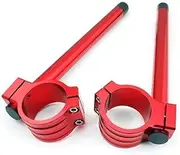 Motorcycle Pair 7/8" Racing Handlebars Clip Ons 41mm Compatible with BMW Strada All 4 Color Motorbike