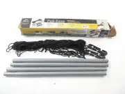 ShelterLogic Pull-Eaze Roll Up Door Kit 6 Pocket Pipes 2 Pulleys Rope & Hardware