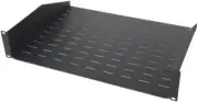 2RU Slimline Rack Cabinet Mounting Shelves With Heavy Gauge Steel Cage Nuts