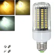 E27 E14 E12E E17 B22 15W 130 SMD 5736 LED Pure White Warm White Cover Corn Bulb AC85-265V E14 NATURAL WHITE