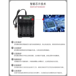 USB-18650充電器🔥鋰電池充電器 四槽充電器 Li-ion 防過充充電器 L269 四節獨立充電 電池充電器 艾比