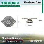 Tridon Non Recovery Radiator Cap Standard Bayonet 38.0mm for Mazda 1000 1.0L
