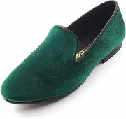 [Harpelunde] Slip on Formal Wedding Shoes Men Velvet Solid Dress Loafers