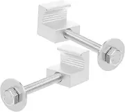 CHILDWEET 2pcs Heavy Duty Tool Box Mounting Kit Hooks Clamps for Secure Fastening of Pickup Truck Toolboxes Lightweight and Versatile Sleek Design Easy Installation