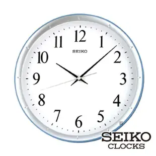 【SEIKO 精工】輕盈感空氣色彩指針壁掛鐘-藍框/紫框(SEIKO、掛鐘、日本原廠機芯、靜音指針、 K048)