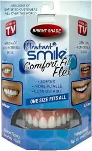 Bright White Comfort Fit Veneers - Flexible Teeth for Natural Smile Boost