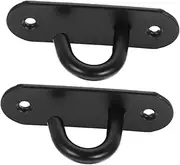 Yardwe 2Pcs Wall Anchor Hooks for Resistance Bands Durable Safety Anchor for Gym Yoga Multipurpose Ceiling Hanger for Home Studio Use Strong Stable Structure