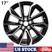 New 17" x7.5" Machined Black Wheel For Toyota Corolla 2019-2022 OEM Quality Rim