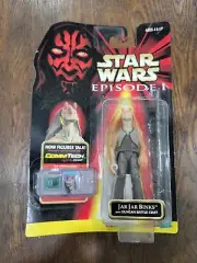 Star Wars Episode 1 Jar Jar Binks Action Figure 1998 Phantom Menace Commtech