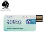 USB Temp Data Logger 10000 Points Single Use 60/90 Days Cold Storage Monitor