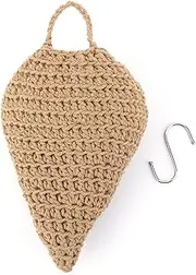Generic Crochet Wasp Nest Decoy Fake Hornet Nest with Hook Wasp Deterrent Decoy Faux Hornets Nest for Outdoor Garden