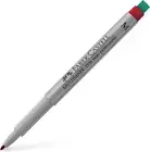 Faber-Castell 1526 Non-Permanent OHP Marker Pen - Medium Nib - Red- Single
