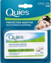 Quies Wax Ear Plugs - 12 pairs